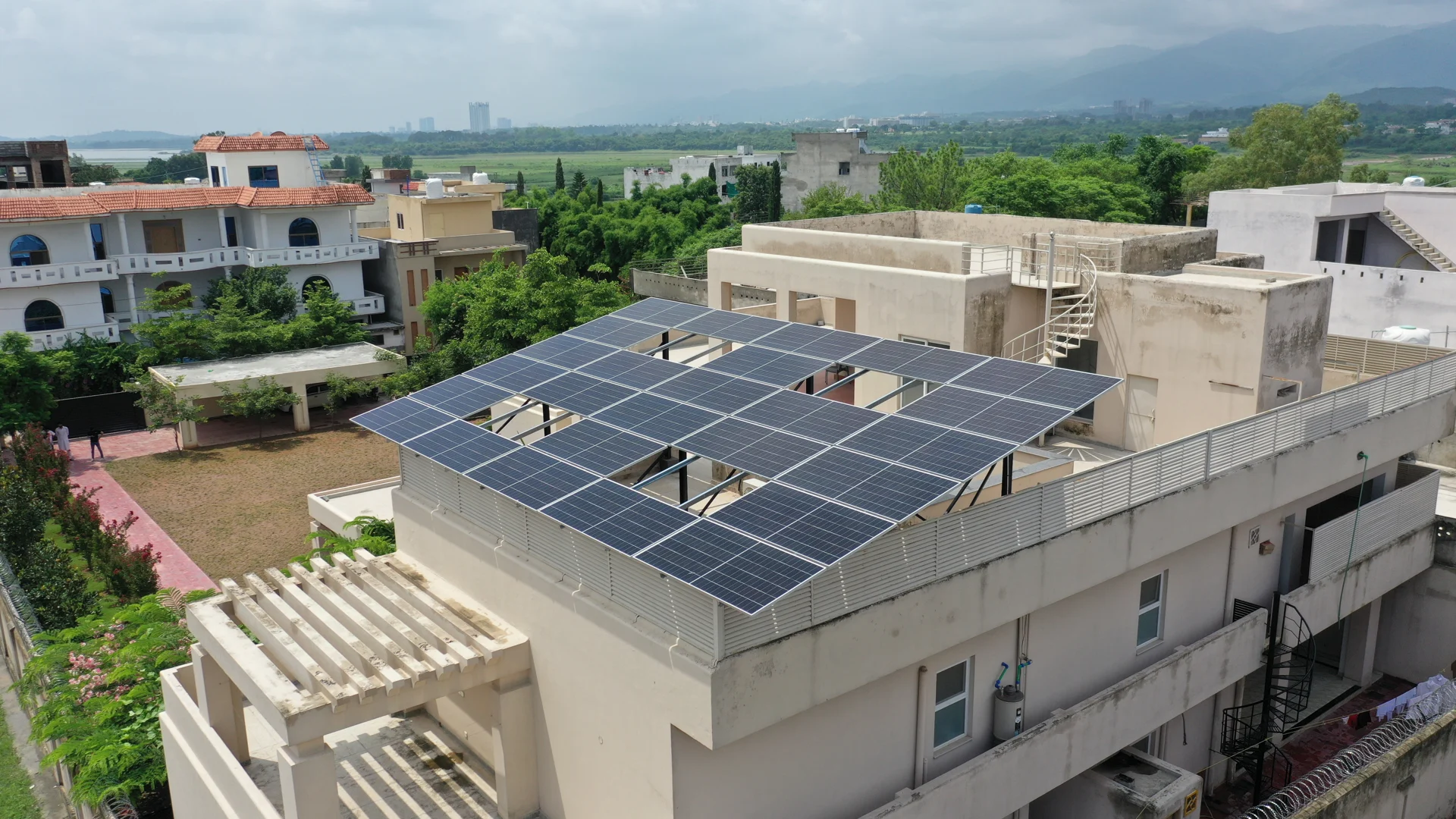 Resicon rooftop solar installation on a home in Gulberg Greens